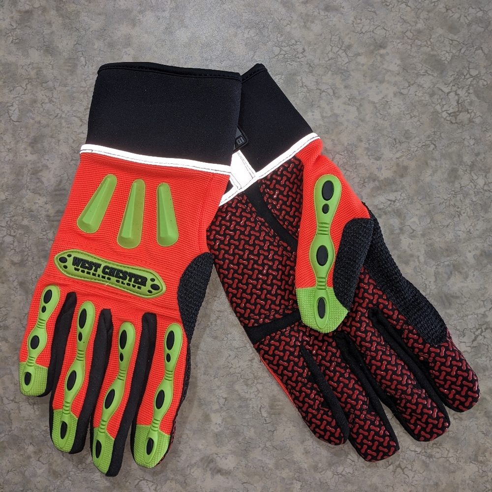 🚨 $5 w/Bundle 2+Items 🔥NEW West Chester Rigger Gloves Kevlar TPR Protection L